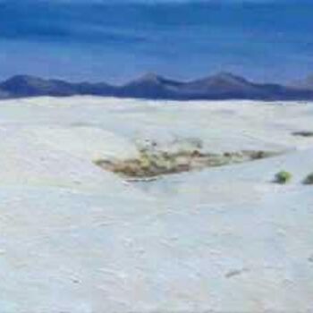 Peinture intitulée "White sands Monumen…" par Nataly Jolibois, Œuvre d'art originale, Huile