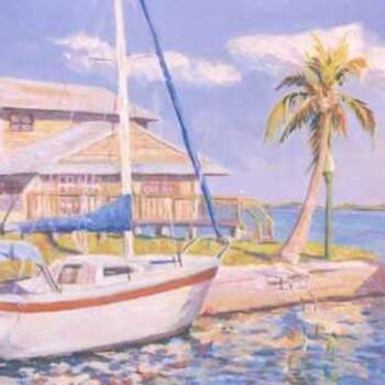 Peinture intitulée "Key West Florida" par Nataly Jolibois, Œuvre d'art originale