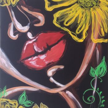 Painting titled "Sensuality 2" by Natalya Cernov, Original Artwork, Acrylic