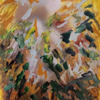 Painting titled ""Tourbillon floral"" by Natalya Mougenot, Original Artwork, Acrylic