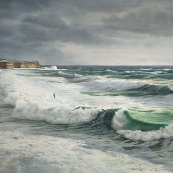 Pittura intitolato "Serie Storm of Cent…" da Natalia Nesterova, Opera d'arte originale, Acquarello