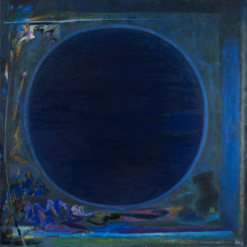 Pintura intitulada "Night" por Nataliia Zemlianaia, Obras de arte originais, Óleo