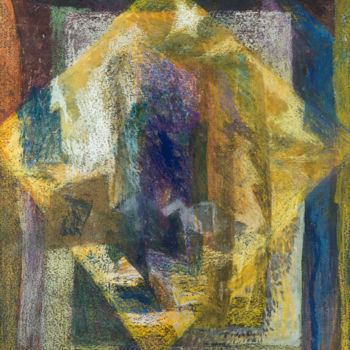 "Yellow rhombus" başlıklı Tablo Наталия Земляная tarafından, Orijinal sanat, Pastel