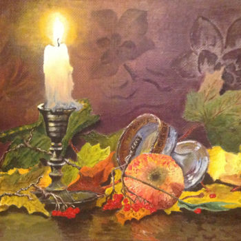 Картина под названием "Осенний натюрморт" - Natalya Matkovskaya, Подлинное произведение искусства, Масло