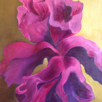 Pintura titulada "Ирис (Iris)" por Natalya Matkovskaya, Obra de arte original, Oleo