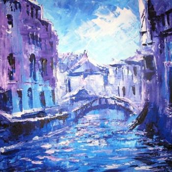 Painting titled "Venise" by Nataly Basarab, Original Artwork, Oil