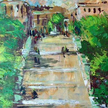 Ζωγραφική με τίτλο "Escalier du Potemki…" από Nataly Basarab, Αυθεντικά έργα τέχνης, Λάδι