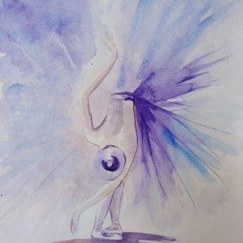 Painting titled ""For an encore!",…" by Natalia Ganichkina, Original Artwork, Watercolor
