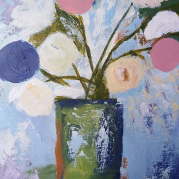 Painting titled ""Bouquet"." by Natalia Ganichkina, Original Artwork, Acrylic