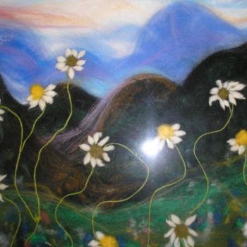 Картина под названием "Ромашковое поле  (р…" - Nataly Netronina, Подлинное произведение искусства, Другой