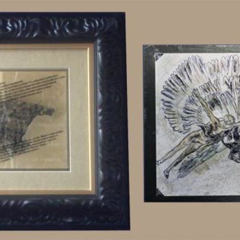 Collages intitolato "The flight of Rohir…" da Natasa Marinkovic, Opera d'arte originale