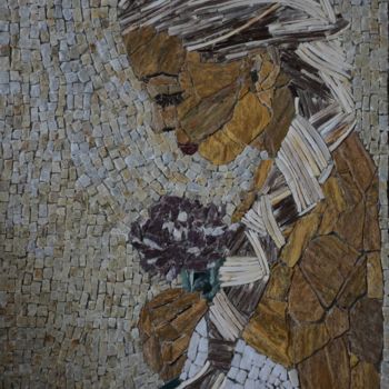 Sculpture titled "fille 1" by Natasha, Original Artwork, Mosaic
