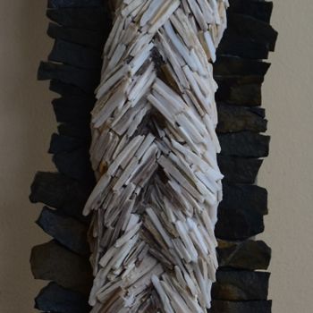 Sculpture titled "fille 3" by Natasha, Original Artwork, Mosaic