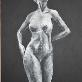 Ζωγραφική με τίτλο "womanpainting.jpg" από Natasha, Αυθεντικά έργα τέχνης, Ακρυλικό