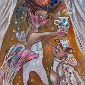 绘画 标题为“Magic jug” 由Natasha Ermolaeva, 原创艺术品, 水彩
