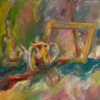 Картина под названием "Still life with fra…" - Natasha Kiryushkina, Подлинное произведение искусства, Масло Установлен на Де…