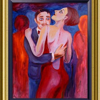 Painting titled "The Dance" by Natasha Sazonova, Original Artwork