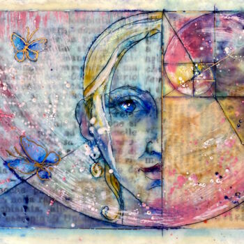 Peinture intitulée "Mindfulness" par Natasha Zhukova, Œuvre d'art originale, Encaustique