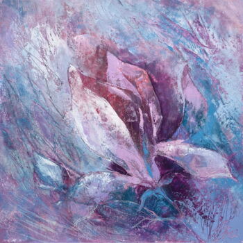 Malerei mit dem Titel "In the magnolia gar…" von Natasha Zhukova, Original-Kunstwerk, Wachs