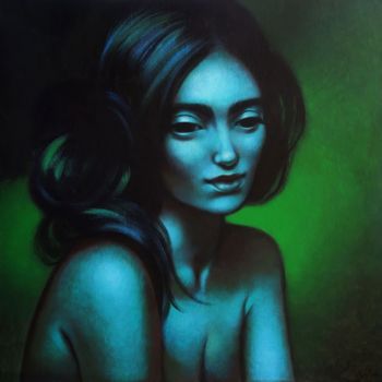Pittura intitolato "Still water" da Natasha Lyapkina, Opera d'arte originale, Acrilico