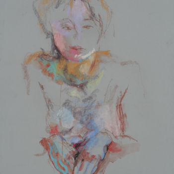 Pintura titulada "люба" por Natalia Rosenbaum, Obra de arte original, Pastel