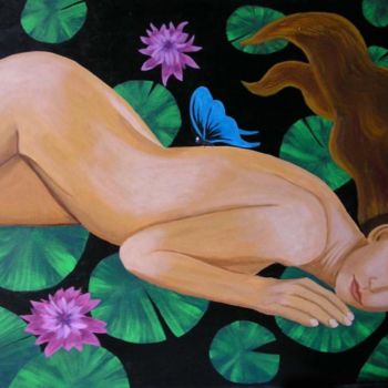 Pintura titulada "Water Lily dream" por Natasha Tatta, Obra de arte original