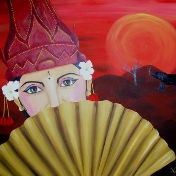 Malerei mit dem Titel "The Orient" von Natasha Tatta, Original-Kunstwerk