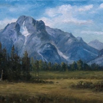 Картина под названием "Meadows of Mount Mo…" - Nathan Gagner, Подлинное произведение искусства