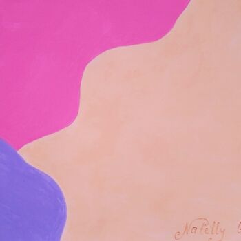 Картина под названием "Colorful Life Canva…" - Natelly Gree, Подлинное произведение искусства, Акрил