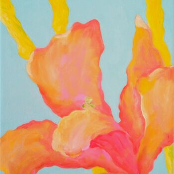 Peinture intitulée "Flower Oil Painting…" par Natelly Gree, Œuvre d'art originale, Huile