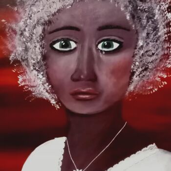 Peinture intitulée "Blanche" par Nathalie Absire, Œuvre d'art originale, Acrylique Monté sur Châssis en bois