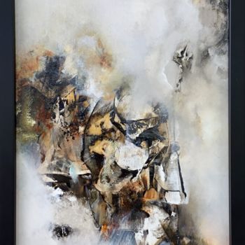 Pintura intitulada "« Là-haut »" por Nathalie Bardyn, Obras de arte originais, Acrílico