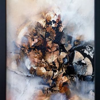 Painting titled "« Collision »" by Nathalie Bardyn, Original Artwork, Acrylic