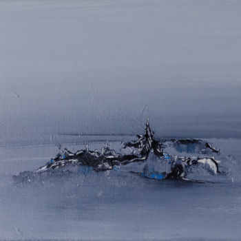 Painting titled "Marine 1" by Nathalie Bardyn, Original Artwork, Acrylic