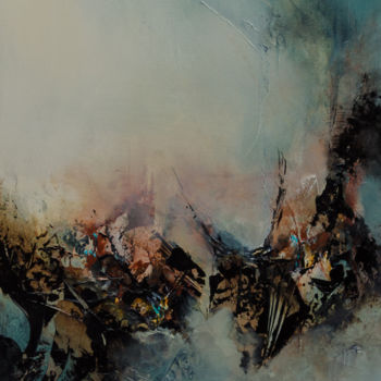Pittura intitolato "Fracture" da Nathalie Bardyn, Opera d'arte originale, Acrilico