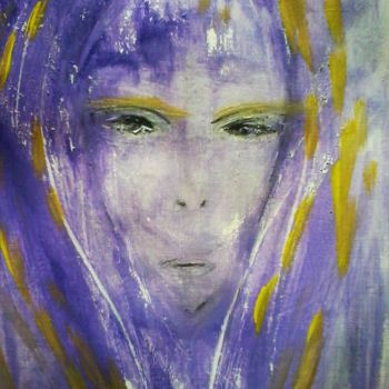Painting titled "UN PERE." by Nathalie Bellanger, Original Artwork, Acrylic