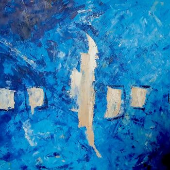 绘画 标题为“Blue day” 由Nathalie Boerez, 原创艺术品, 丙烯
