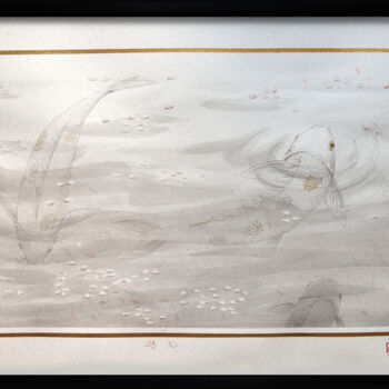 Pintura titulada "Déclin du printemps" por Nathalie Boyer, Obra de arte original, Tinta