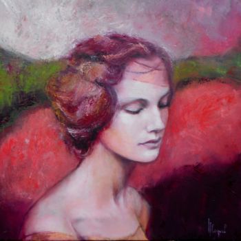 Painting titled "Anais" by Nathalie Coquel Duvillier, Original Artwork, Oil