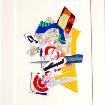 Collages titulada "Free Jazz 8" por Nathalie Cuvelier Abstraction(S), Obra de arte original, Collages