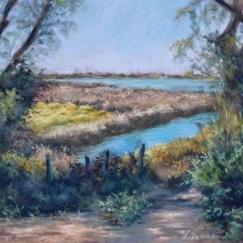 Painting titled "Camargue" by Nathalie Durand (Ndpastelart), Original Artwork, Pastel