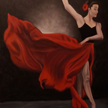 Peinture intitulée "la danseuse du sole…" par Nathalie Gilbert, Œuvre d'art originale, Pastel