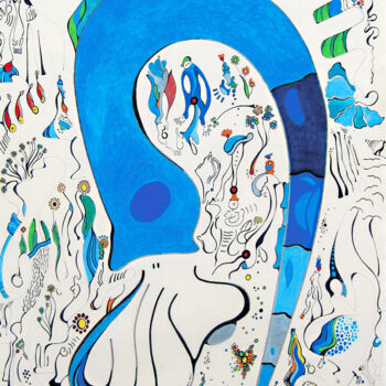 Malarstwo zatytułowany „La Mano” autorstwa Nathalie Gribinski, Oryginalna praca, Olej