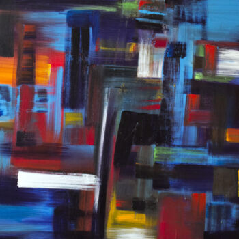 Картина под названием "Symphony of Colors" - Nathalie Gribinski, Подлинное произведение искусства, Акрил Установлен на Дерев…