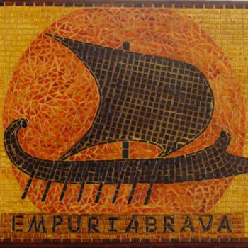 Sculpture titled "Empuria" by Nathalie Jarrige, Original Artwork, Mosaic