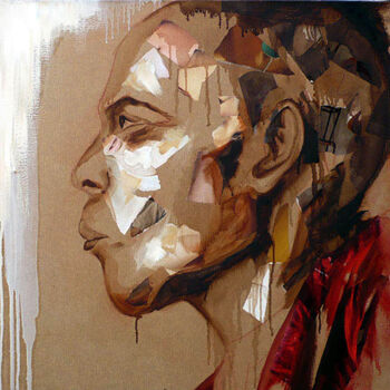 Pintura titulada "La sagesse" por Nathalie Lemaitre, Obra de arte original, Oleo Montado en Bastidor de camilla de madera