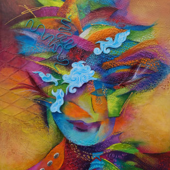 Pittura intitolato "Lola la Flamboyante" da Natso, Opera d'arte originale, Acrilico