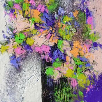 Картина под названием "fraichement cueilli…" - Nathalie Montel, Подлинное произведение искусства, Акрил Установлен на Деревя…