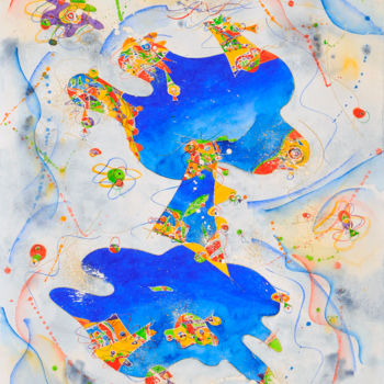 제목이 "aquarelle-tout-engl…"인 미술작품 Nathalie Moretto로, 원작, 수채화