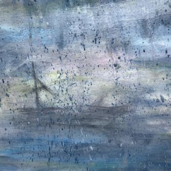 Картина под названием "Lost at sea, are yo…" - Nathalie Morin, Подлинное произведение искусства, Акрил
